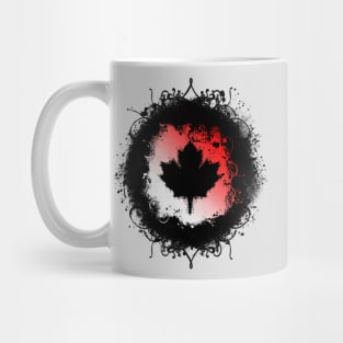 Grunge Canadian Maple Leaf Mug